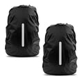thumbnail image 1 of Tapa lluvia impermeable LAMA 2pzs. mochila, protector reflectante prueba lluvia anti-polvo anti-robo M 26L-40L Negra, 1 of 3