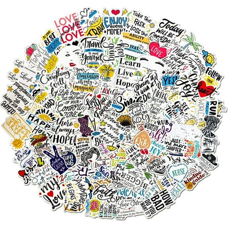 100 Pack Inspirational Stickers for Hydro Flasks,Reward Motivational ...