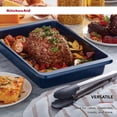 thumbnail image 4 of KitchenAid Aluminized Steel Nonstick 9x13-inch Sheet Cake Pan and Baking Dish, Ink Blue, 4 of 11