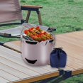thumbnail image 1 of Colaxi Réchaud de Camping Facile à Transporter Grille pour Rôtir Barbecue Préparation de Thé Violet Rose, 1 of 8
