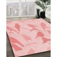 thumbnail image 2 of Ahgly Company Indoor Square Patterned Pastel Red Pink Area Rugs, 7' Square, 2 of 6