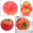 thumbnail image 5 of 10 piezas de tomates artificiales, figuras de tomates de espuma falsa, modelos de frutas realistas, decoración de fiesta de Navidad, fotos de frutas, 5 of 5