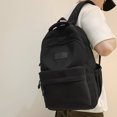 thumbnail image 4 of Mochila Mujeres Estudiantes De Secundaria Gran Capacidad Niños Mochila De Escuela Secundaria Estudiantes Universitarios Simples Protección De La Columna Vertebral Descompresión Mochila Con Correa Anch, 4 of 4