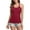 Red, variant on Attraco Women's Tank Tops with Shelf Bra Racerback Workout Yoga Top Cotton Undershirt