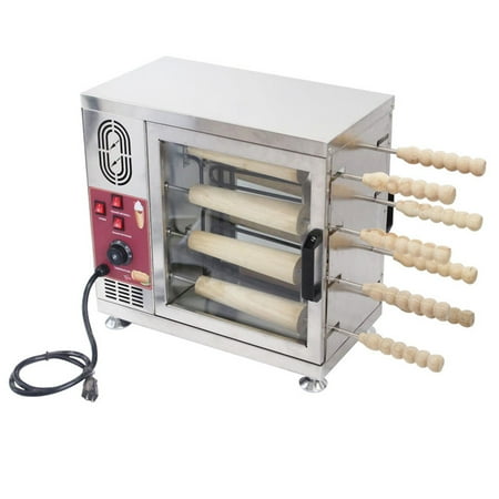 

INTBUYING Ice Cream Cone Chimney Cake Roll Maker with 16pcs Roll Tools 110V 3200W