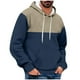 thumbnail image 1 of pstuiky hombres de manga larga, Sudadera con capucha y cordón ajustable para hombre, cómoda y a la moda. Tops de talla grande para hombre xxxl, 1 of 4