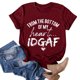 thumbnail image 4 of Gibobby Playera de Verano para Mujer Cuello O Mangas Camisa suelta T Casual Tops cortos Impresión Blusa mujer Blusa mujer(Vino,M), 4 of 5