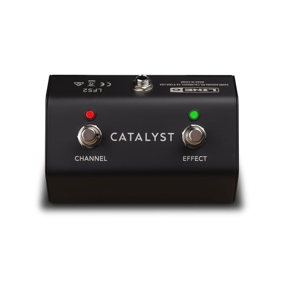 Pedal de cambio Line 6 LFS2 de 2 botones, metálico con enclavamiento