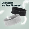 thumbnail image 3 of 2 Pack Daupanzees Unisex Breathable Running Belt Bag,Non-slip Highly Elastic Fitness Sports Waist Pack Moisture Wicking Storage Belt for Phones Passport and More,Gray,L, 3 of 8