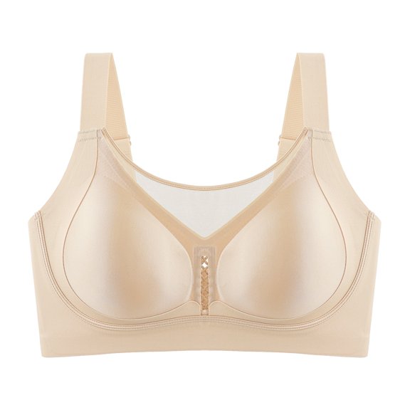 Yuanlong Womens T-Shirt Bras Wirefree Seamless Bras Soft Padded Lift Support Full Coverage Breathable Smoothing Comfort Bras