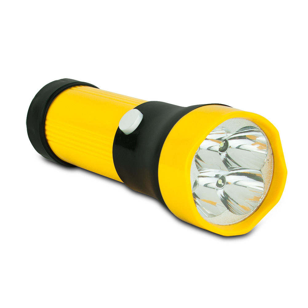 Survival Flashlight, 4 Bright Bulbs Battery Work Camping Bright Led