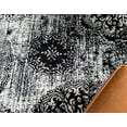 thumbnail image 5 of Unique Loom 3141650 3 Pi 3 Po x 19 Pi 8 Po Grand Tapis Sofia Runner&44; Noir, 5 of 5