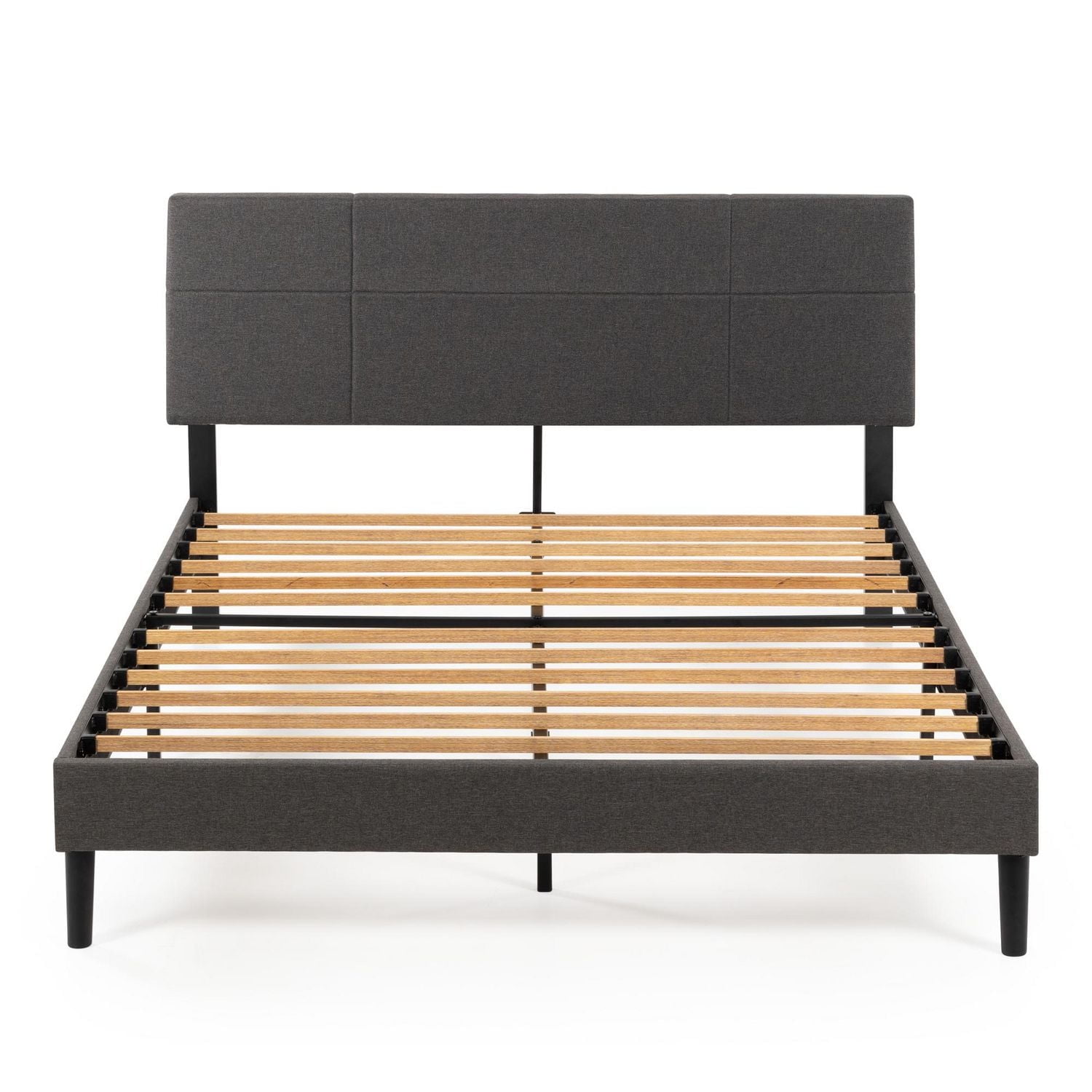 Zinus Denna 38 inch Upholstered Platform Bed Frame with Headboard