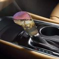 thumbnail image 2 of Renewold Hawaiian Palm Tree Pink Gold Neoprene Auto Handbrake Cover Gear Shift Knob Cover Set Car Interior Decor Accessories, 2 of 7