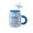 blue, variant on 400Ml Kuromi Ceramic Mug Large Capacity Kawaii Cup with Lid and Straw Coffee Household Breakfast Milk Birthday Gift Cups