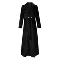 thumbnail image 2 of Women Halloween Costumes Gothic Jacket Coat Women's Long Windbreaker Temperament Solid Velvet Long Sleeved Buttoned Coat Jacket, 2 of 5