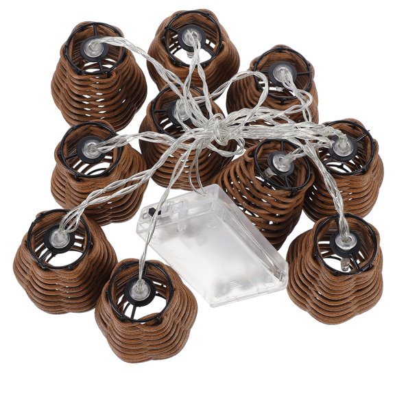 Luxshiny Novelty String Lights Iron Rattan For Room Decoration 1Set 79In