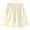 Beige, variant on Liweisiy Summer Shorts for Girls 4-16Y Ruffled Elastic Waist Pleated Casual Cute Long Shorts with Pockets, Purple 9-10 Years
