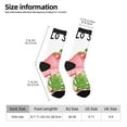thumbnail image 2 of Picia Hello Summer Gnome Print Athletic Socks for Men & Women – Cushioned Moisture-Wicking Crew Socks for Sports, Running, and Training, Soft & Breathable Size 5-11, 2 of 6
