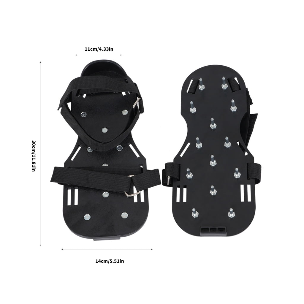 PatungKu Durable Lawn Aerator Shoes With 13 Metal Spikes For Soil Aeration Gardening