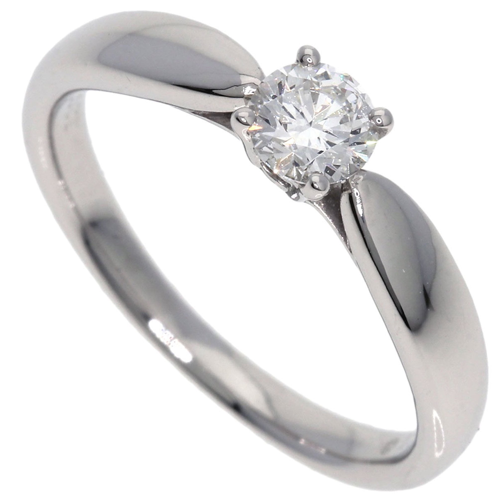 Pre-Owned Tiffany & Co. Harmony 1P Diamond Ring, Platinum PT950, Women's, TIFFANY (Good)