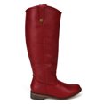 thumbnail image 2 of Breckelle Rider-18 New Women Leatherette Round Toe Riding Knee High Boot, 2 of 5