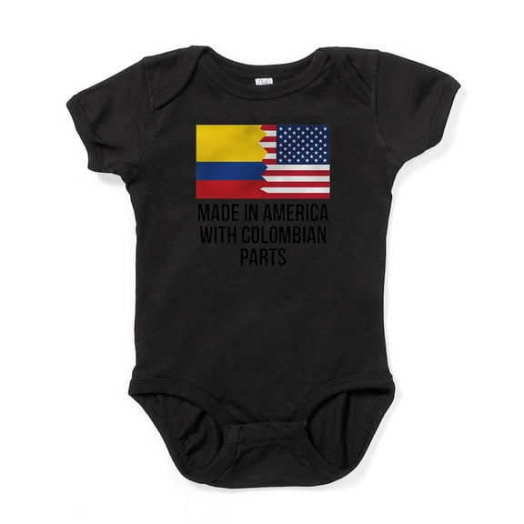 CafePress - Made In America With Colombian Parts Body Suit - Cute Infant Bodysuit Baby Romper - Size Newborn - 24 Months