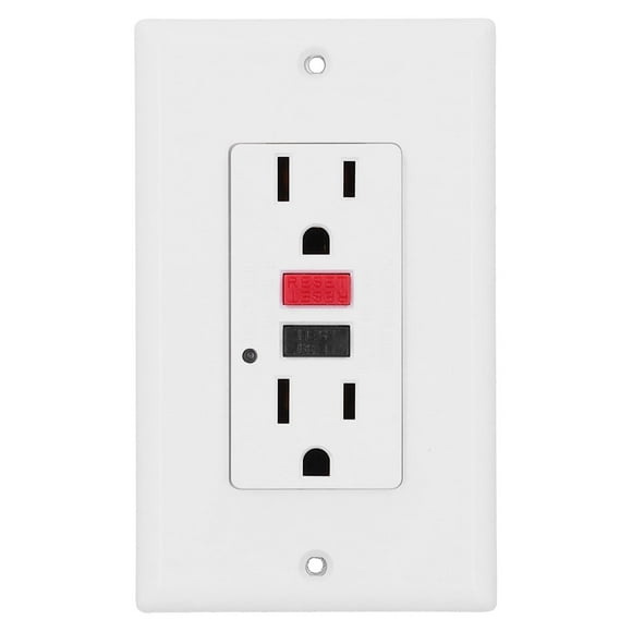 Wall Outlet, Automatic Detection GFCI Guard Switch Independent Safety Door Ground Fault for Ground Fault Leakage
