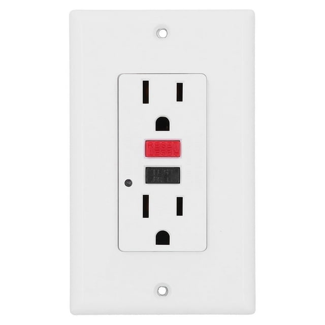 Toma de corriente de pared con protección contra fugas y falla a tierra inteligente GFCI estadounidense, interruptor de CA de 120 V LD‑3003