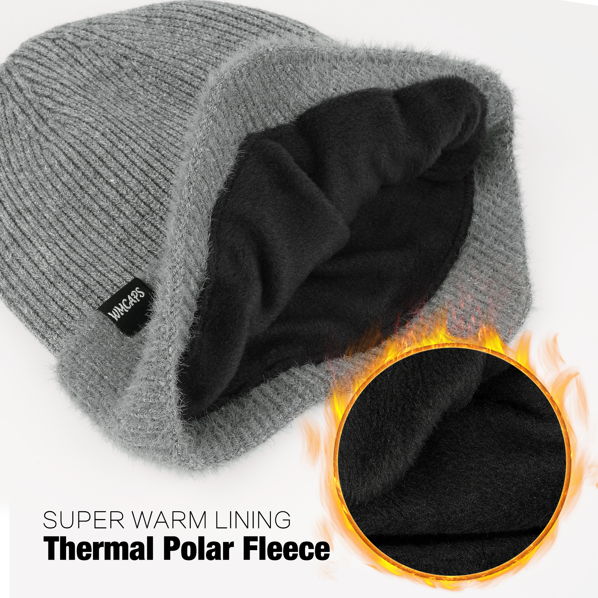 Wmcaps Winter Fleece-Lined Beanie with Earflaps photo 7