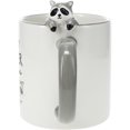 thumbnail image 2 of Pavilion - You Are My Partner In Crime - Raccoon Gray 17oz Dolomite Coffee Cup Mug, 2 of 9