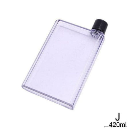 

350/420ML Mini Clear A5 Paper Bottle Flat Water Bottle Cup Kettle R1W3