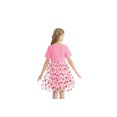 thumbnail image 6 of Actgleam Girls Party dresses Summer Short Sleeve Casual Cute Dresses,Pink,5-6Years, 6 of 8