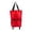 Red, variant on 2‑in‑1 Foldable Rolling Grocery Tote Bag,Lightweight Polyester Shopping Cart With Detachable Wheels,Reusable Collapsible Carry Bag (Orange)