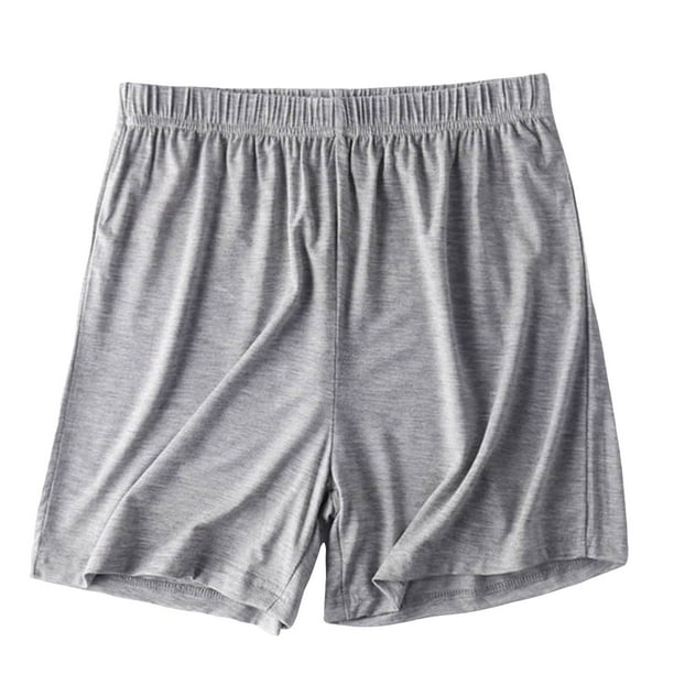 Pantalones cortos de verano para mujer, pijama informal fino, pantalones holgados para estar por casa - Material de poliéster, cintura elástica alta, ligeros