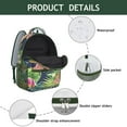 thumbnail image 3 of Tropical Floral Waterproof School Backpack with Ergonomic Spinal Support for Teens & College Students, 3 of 5