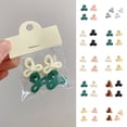 thumbnail image 2 of 4Pcs Transparent Candy Color Non-Slip Side Bangs Hairpin Bowknot Shape Princess Small Hair Clip Styling Accessories, 2 of 7