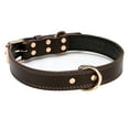 thumbnail image 1 of Dog collar, soft waterproof leather dog collar, durable adjustable dog collar leather, 1 of 5