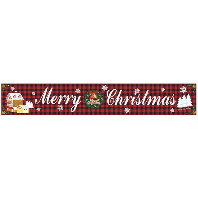 Streamer de Navidad que cuelga la bandera decorativa del poliéster del ornamento del fondo, SDHF-GZ02 kenally HA001052-02