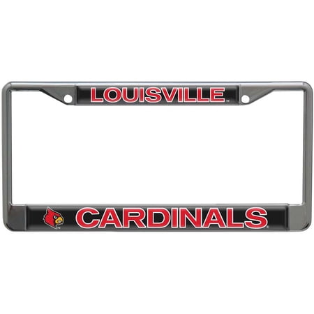 Louisville "cardinals" License Plate Frame - Chrome