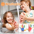 thumbnail image 4 of 12 Vibrant Colors Washable Finger Paint for Toddlers | Safe & Non-Toxic Baby Safe Paint Kit | Easy Clean & Mess-Free Art Supplies, 4 of 7
