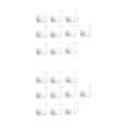 thumbnail image 1 of Bearachild 10 piezas de pinzas para plantas trepadoras, abrazaderas para verduras, soporte organizador de cables para dormitorio interior, blanco 2piezas, 1 of 6
