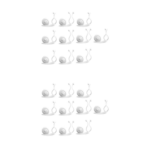 Advancent 10 piezas de Clips para plantas, abrazaderas autoadhesivas para montar en la pared para flores, soporte para dormitorio y oficina, blanco 2Conjunto