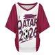 thumbnail image 4 of Women's Football Graphic T-Shirt, Soccer Fans V-Neck Short Sleeve T-Shirt with Print, Soft Lightweight Soccer Apparel Shows Player Number for Soccer Tournament 2026 Wine Size: L, 4 of 5