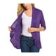 thumbnail image 2 of VISgogo Mujeres Primavera Otoño Cardigan Tops, 3/4 Manga Casual Color sólido Volantes Dobladillo Delgado Tops Abrigo VISgogo  moda, 2 of 3