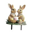 thumbnail image 2 of Conejos de jardín de Pascua Estaca Estaca de letrero de patio de animales 2d Decoración de jardín decorativo decorativo de decorativo para el, 2 of 8