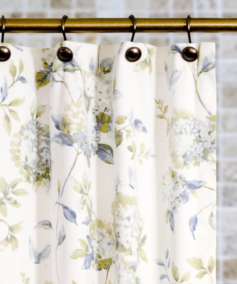 Ellis Curtain Abigail Traditional Hydrangea Floral Print 72 X 72