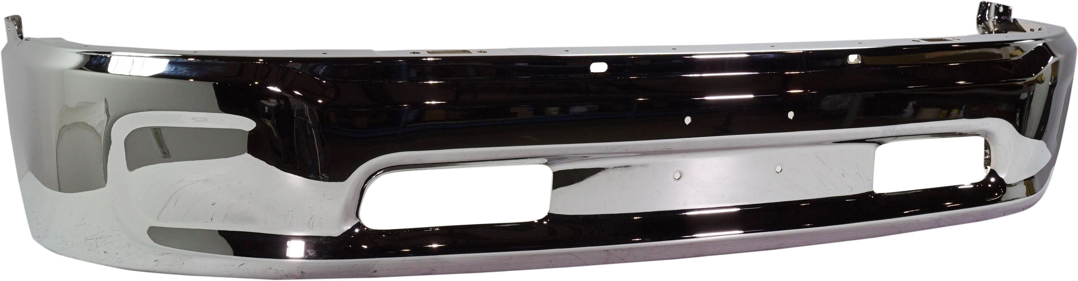 FRONT BUMPER Compatible with RAM 1500 P/U 2013-2018 Lower Chrome 2 Piece All Cab Types