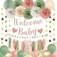 thumbnail image 1 of Decoraciones para baby shower Amandir Girl, rosa y verde salvia, 1 of 7