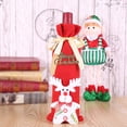 thumbnail image 3 of Cateissary Funda de encaje para botella de vino, pegatina bonita para boda, Navidad, champán, cerveza, botella de vino, ropa, de comedor, bolsa Kits de decoración para fiestas Alce Cateissary HA068787-01, 3 of 6